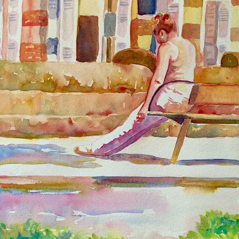 Taking It Easy - Original Watercolour Painting