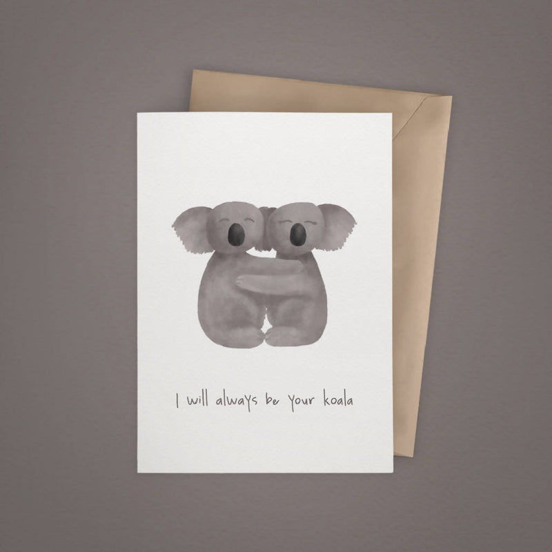 Australian Animals – Koalas In Love Greeting Card
