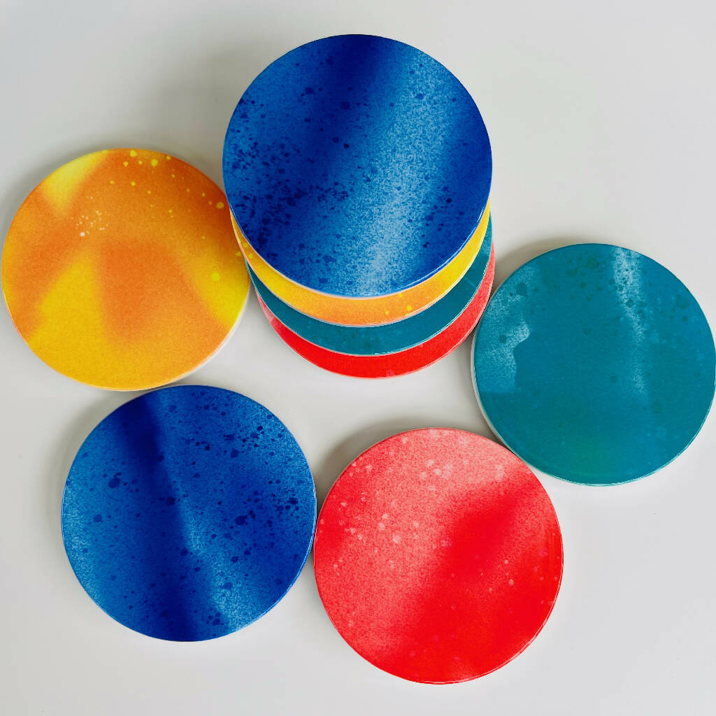 Splash Pad Ceramic Coasters