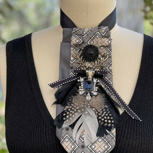 OHH DEAR.. / RECYCLED VINTAGE WEARABLE ART / TIE-BAG BLING