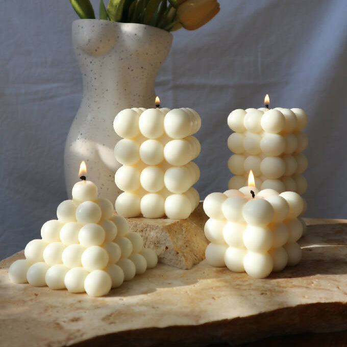 BUBBLE 11 | NATURAL SCULPTURAL SOY CANDLE