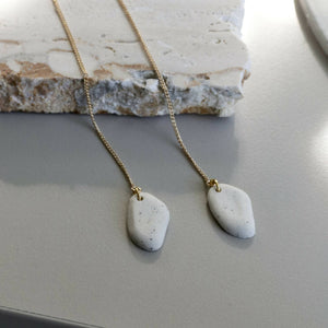 Stoneware Gold Ear Threaders