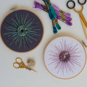 DIY Burst Embroidery Digital Pattern