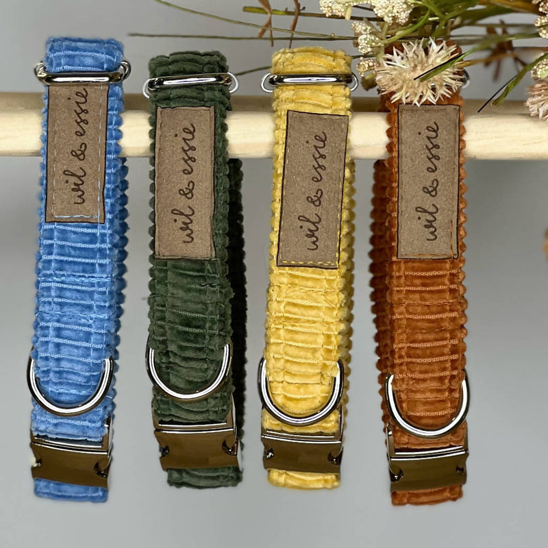 Corduroy Dog Collar - Woodland Collection