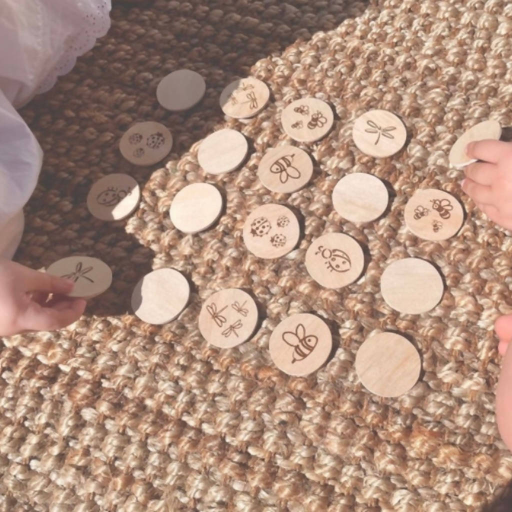 Kids Wooden Memory Mix And Match Game