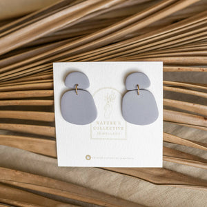 Minimal Organic Shape Neutral Dangle Earrings In Six Colours