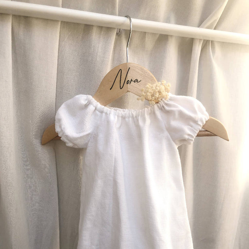 Personalised Wooden Clothes Hanger (Kids Size)