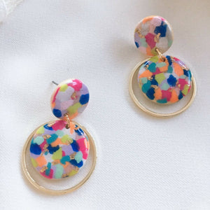 The Kimono colourful mixed gorgeous statement earrings