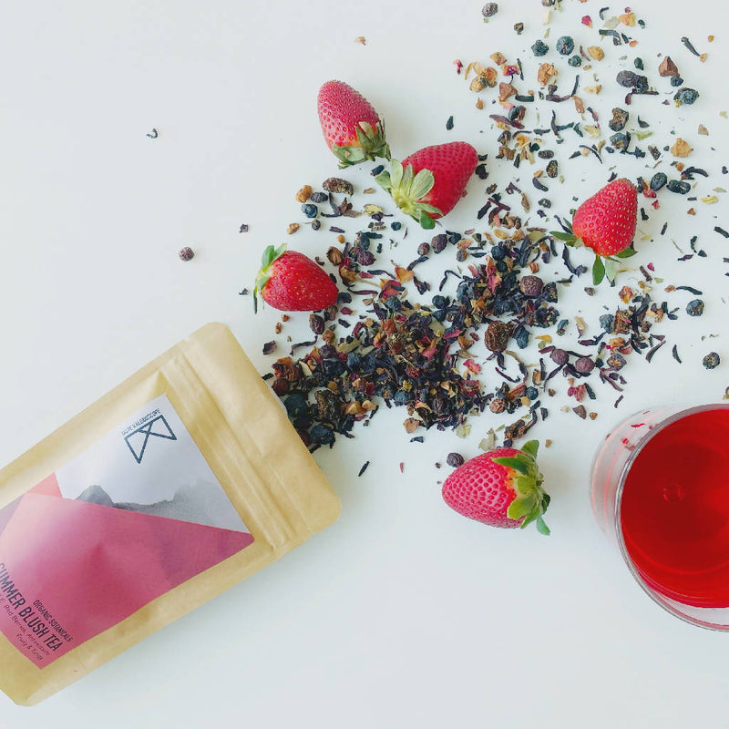 Summer Blush Tea 60G - Red Strawberries, Tangy & Juicy