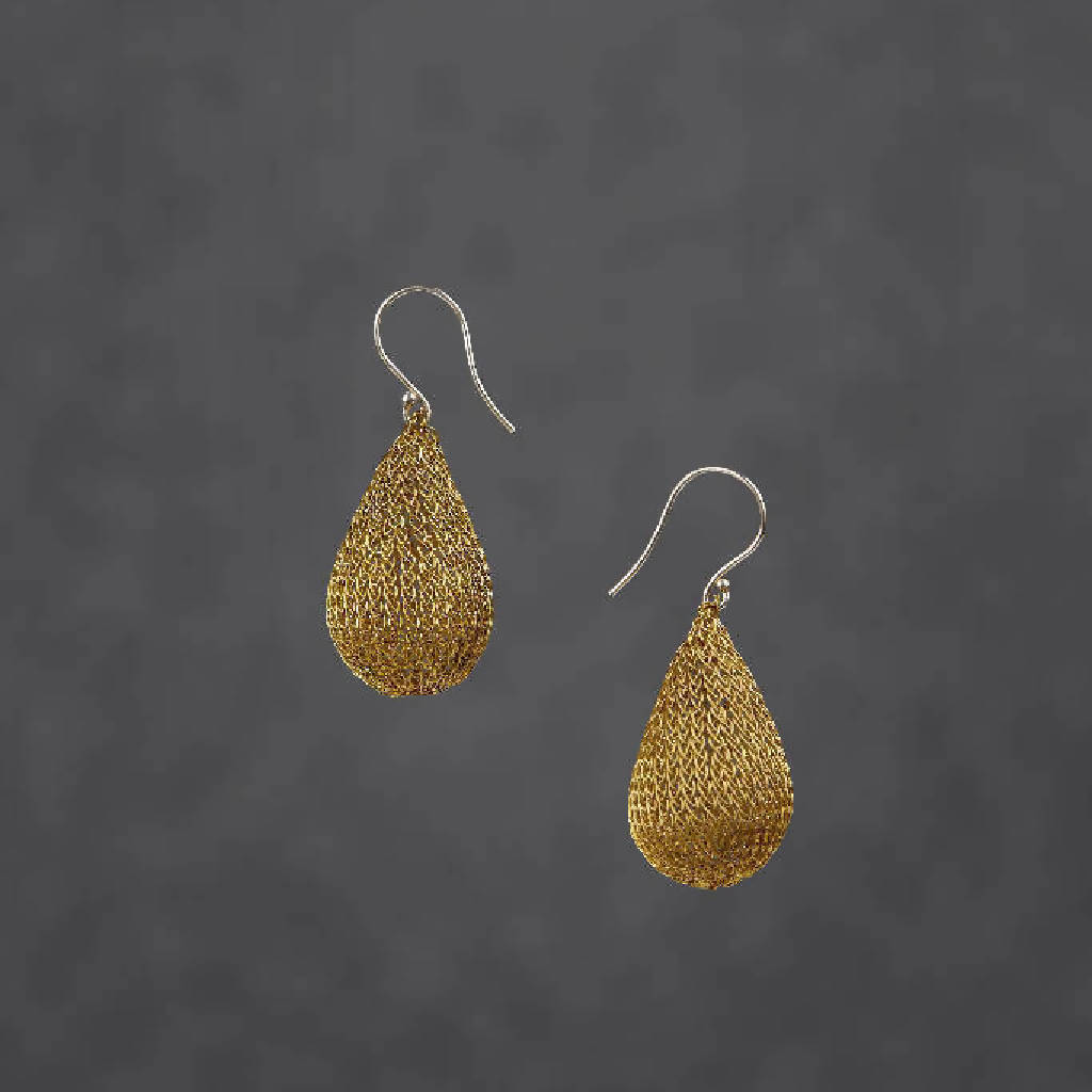 Bronze Drops Long Earrings - Diana Earrings