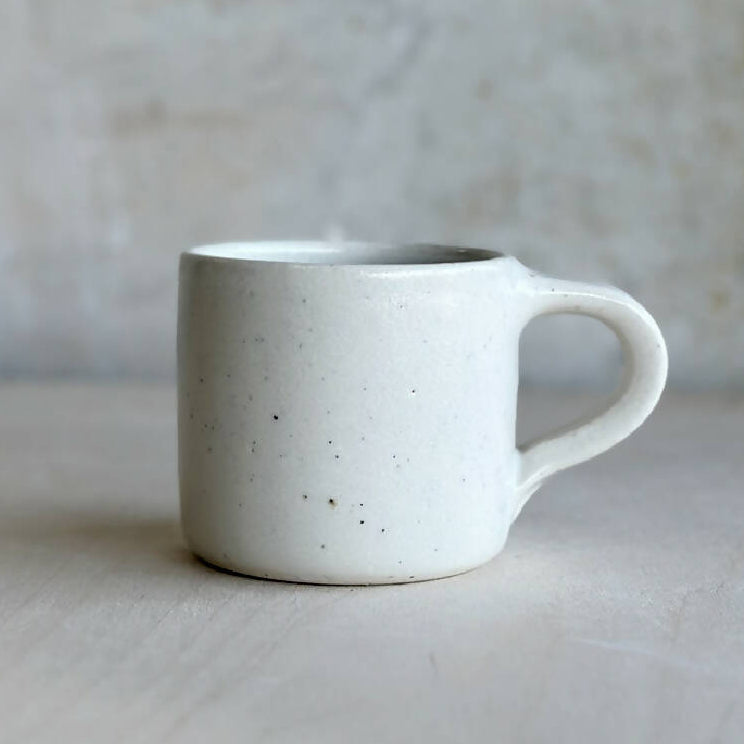 Ceramic mug - small frosty white