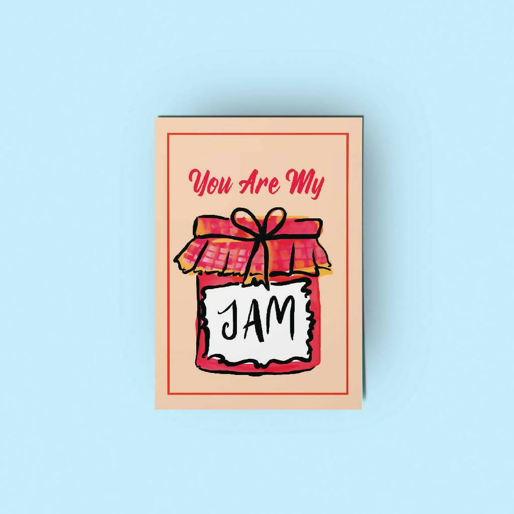 You Are My Jam Handmade Greeting Card by Rose Line