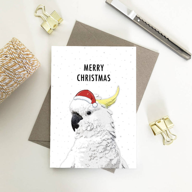 Australian Bird Pack of 10 Mixed Christmas Cards Plus Bonus 6 Christmas Gift Tags, Eco Friendly Recycled Paper Christmas Cards