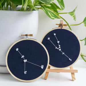 DIY Zodiac Constellation Embroidery Kit