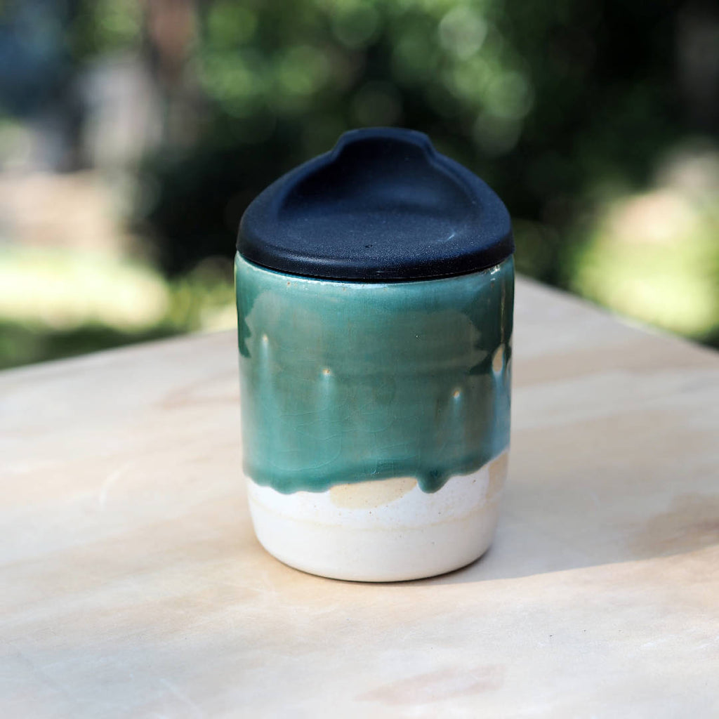 Reusable clay cup - Sage