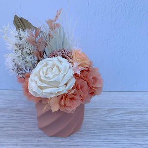 Peachy - Dried Flower Arrangement