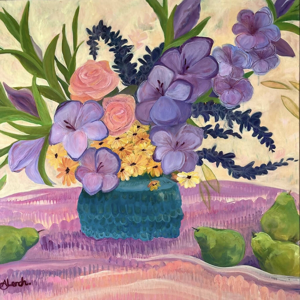 Purples and Pears - Original Painting