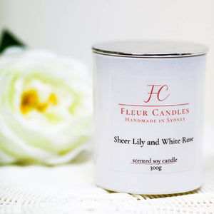 Large Luxe White Candle