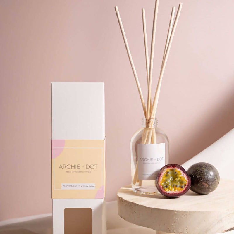 Reed Diffuser - Passionfruit + Paw Paw