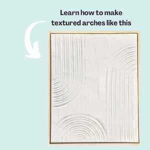 DIY Textured Arch Wall Art Guide