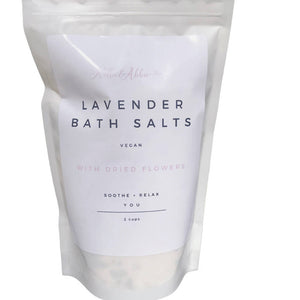 Natural Bath Salts Lavender Flowers