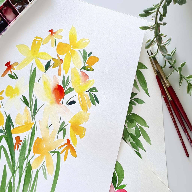 Set Of 3 Daffodils Prints