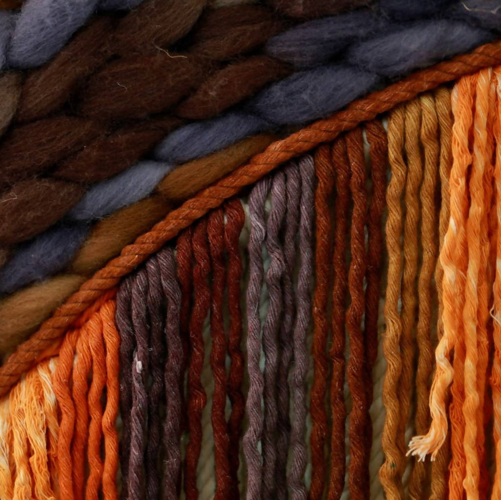 Burnt Autumn Hues – Fibre Art Wall Hanging