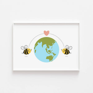 Long Distance Bees | Print
