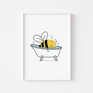 Bee In The Bath | Print