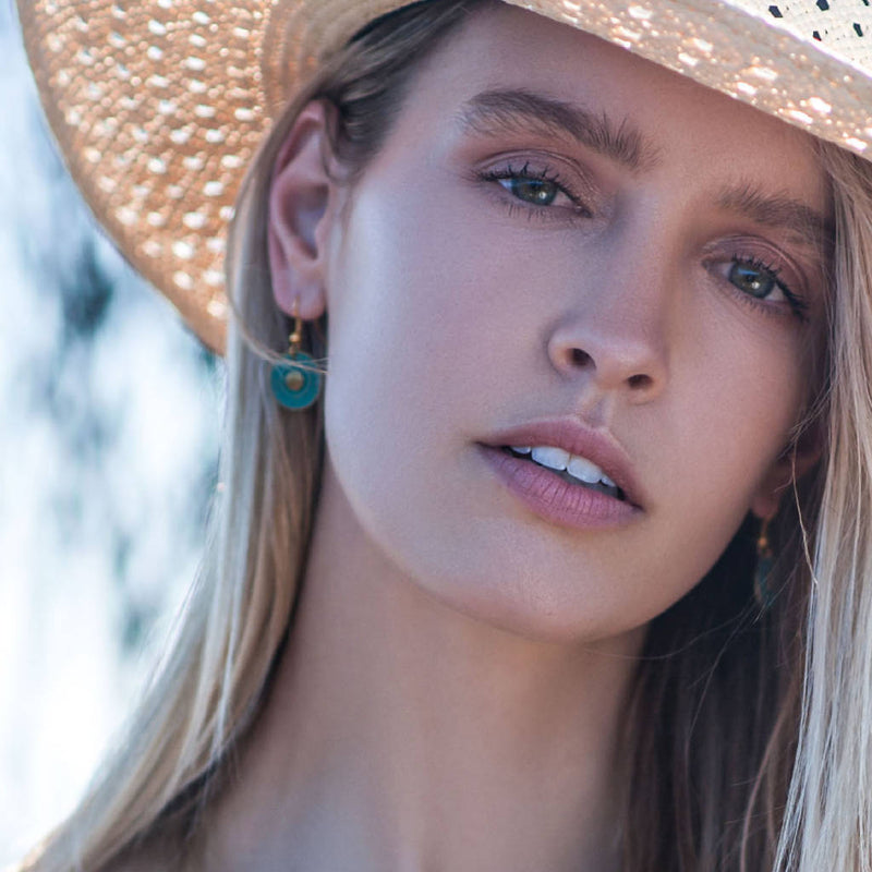 Aztec Coin Earrings