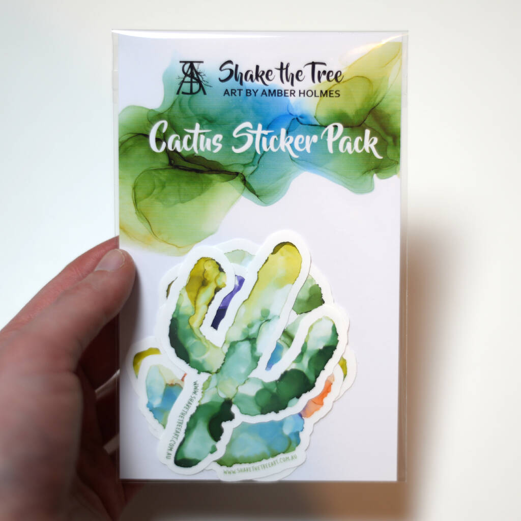 Cactus Sticker Pack - Set of 3