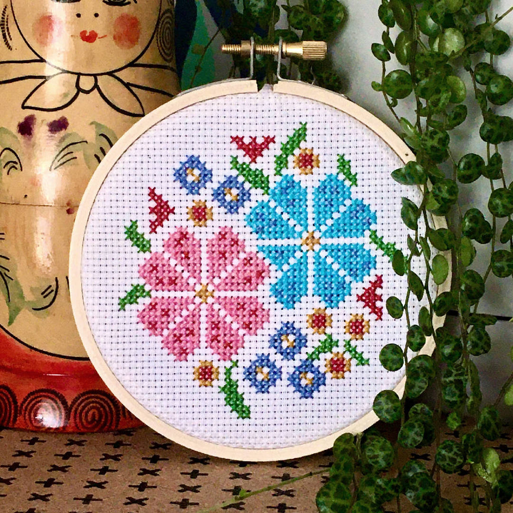 Flower Posy Cross Stitch Kit
