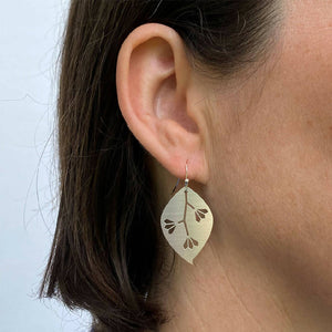 go-do-good-gum-leaf-silver-earrings-on-model