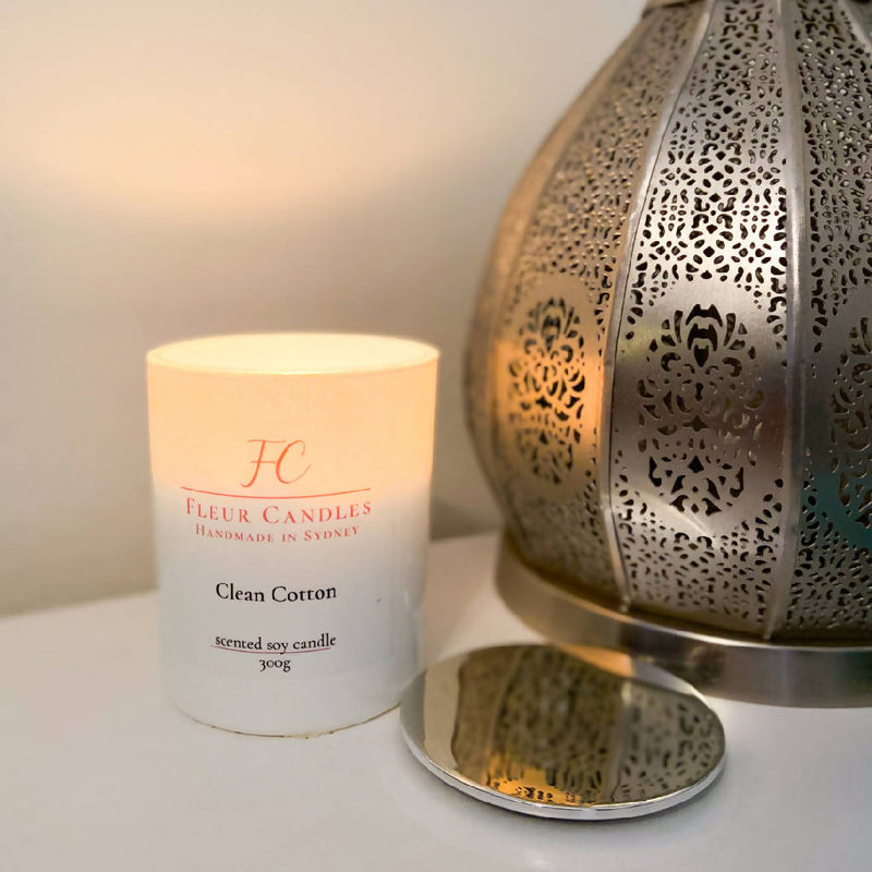 Large Luxe White Candle