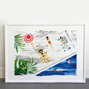 Poolside Limited Edition Print