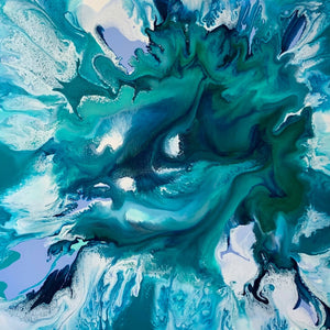BLUE LAGOON - OCEAN ART PRINT ON COTTON RAG PAPER
