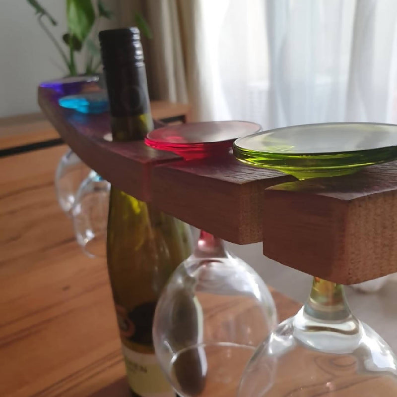 Wine Bottle and Glass Holder