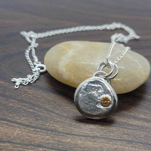 Recycled Silver Pendant Necklace