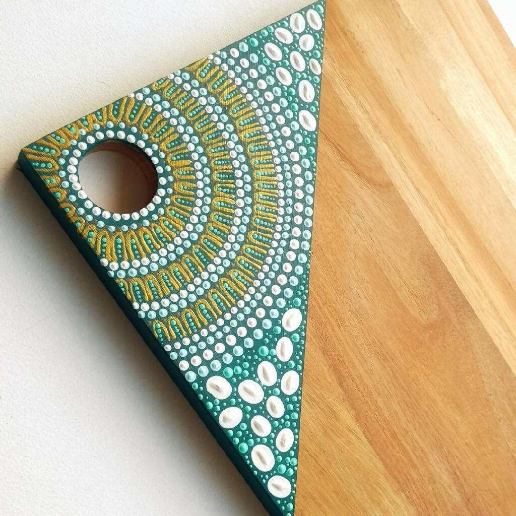 Original Hand-Painted Square Serving Board