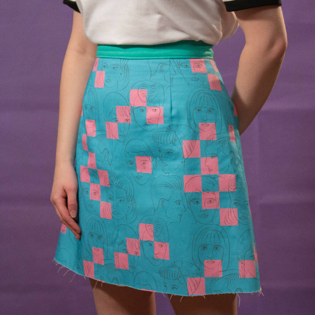The Faces print a-line mini skirt