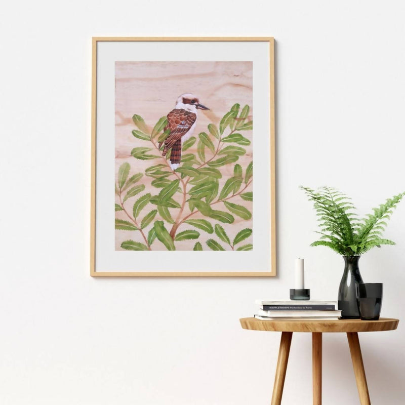 LS P1 Kookaburra On Banksia - Limited Edition Fine Art Print