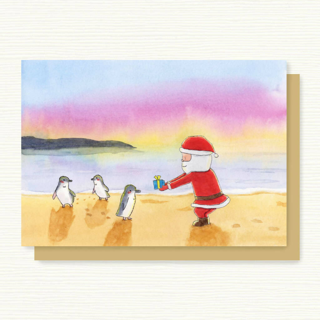 Little Fairy Penguin Christmas Card | Australian Animals Christmas Card Pack