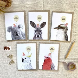 Australian wildlife Animal Birthday Cards