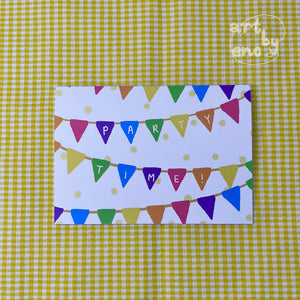 Party Time - Birthday Greeting Card