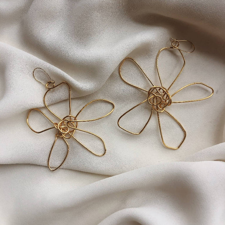 Clover Handmade Wire Earrings