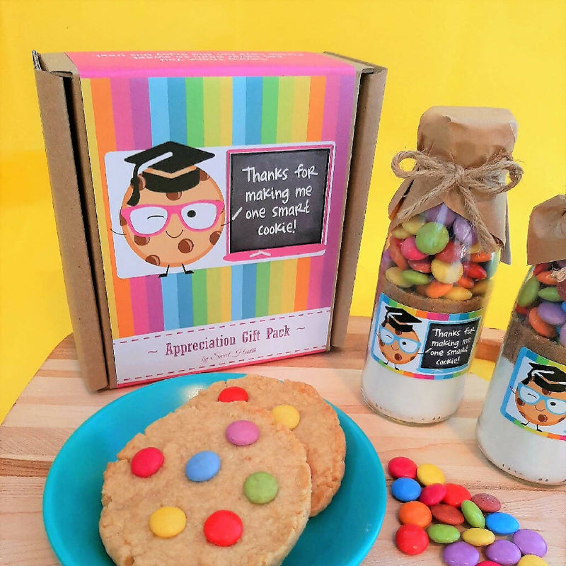 Smart Teacher Appreciation Cookie Mix Gift Pack. Thank You Gift