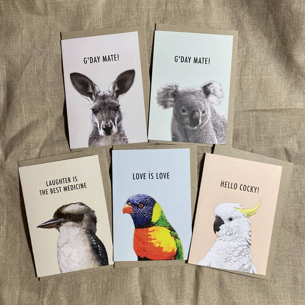 Australian wildlife Animal Greeting Cards