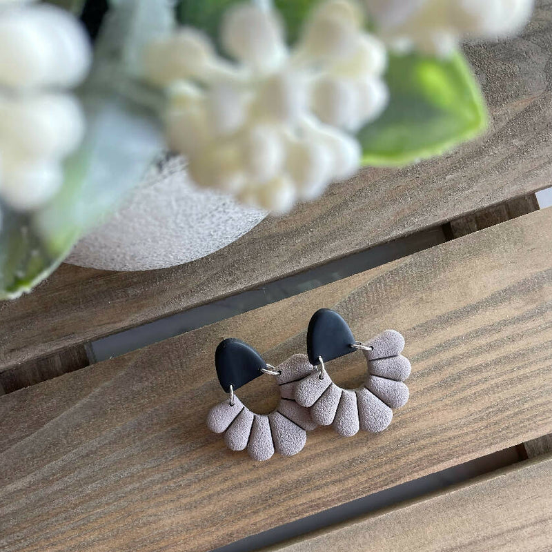 Wide Floral Arch Studs