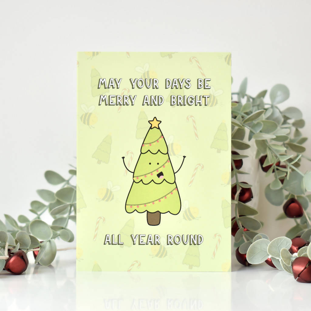 Christmas Card | Merry & Bright Illustrated