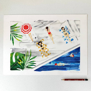Poolside Limited Edition Print